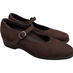 Munro American Brown Suede Mary Jane Sz 7.5 M Comfort